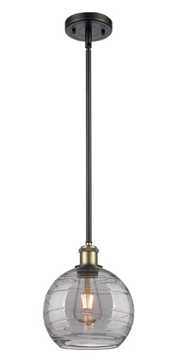 Ballston One Light Mini Pendant Black Antique Brass