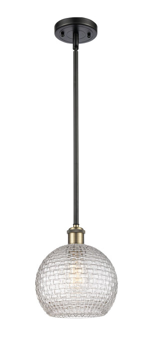 Innovations - 516-1S-BAB-G122C-8CL - One Light Mini Pendant - Ballston - Black Antique Brass