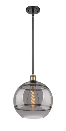 Ballston One Light Mini Pendant Black Antique Brass