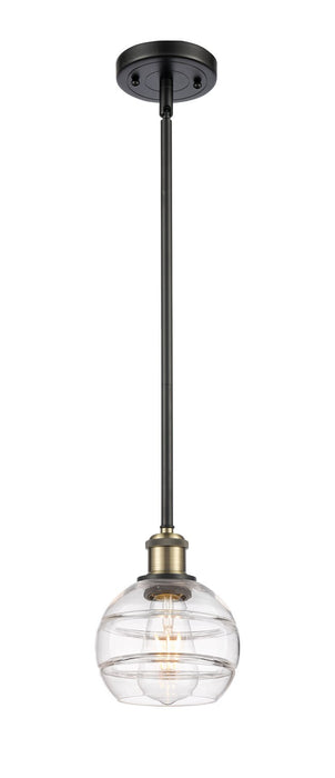 Innovations - 516-1S-BAB-G556-6CL - One Light Mini Pendant - Ballston - Black Antique Brass