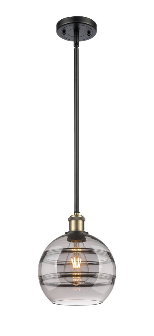 Innovations - 516-1S-BAB-G556-8SM - One Light Mini Pendant - Ballston - Black Antique Brass