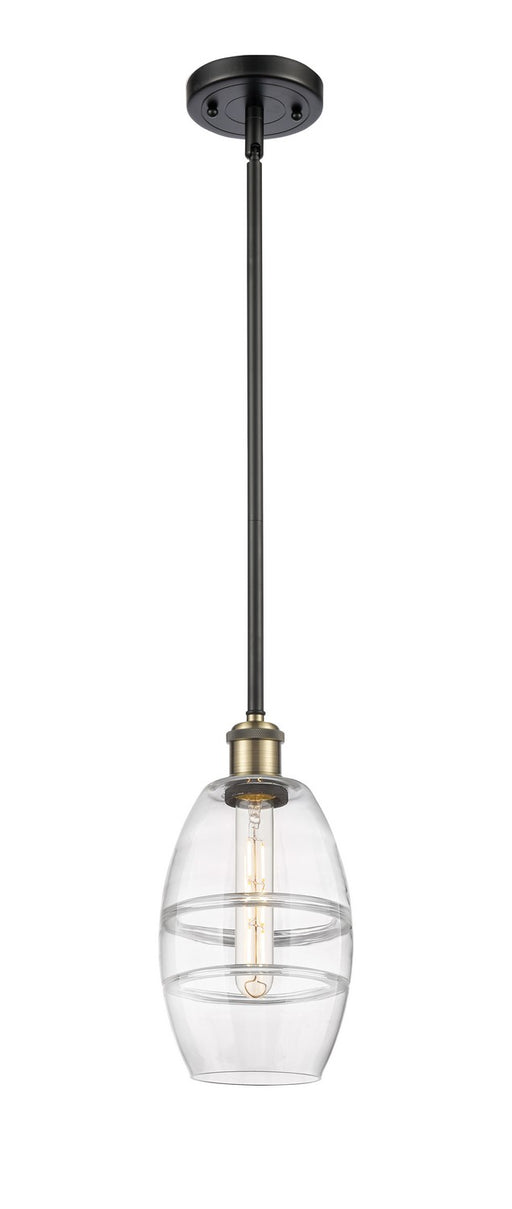 Innovations - 516-1S-BAB-G557-6CL - One Light Mini Pendant - Ballston - Black Antique Brass