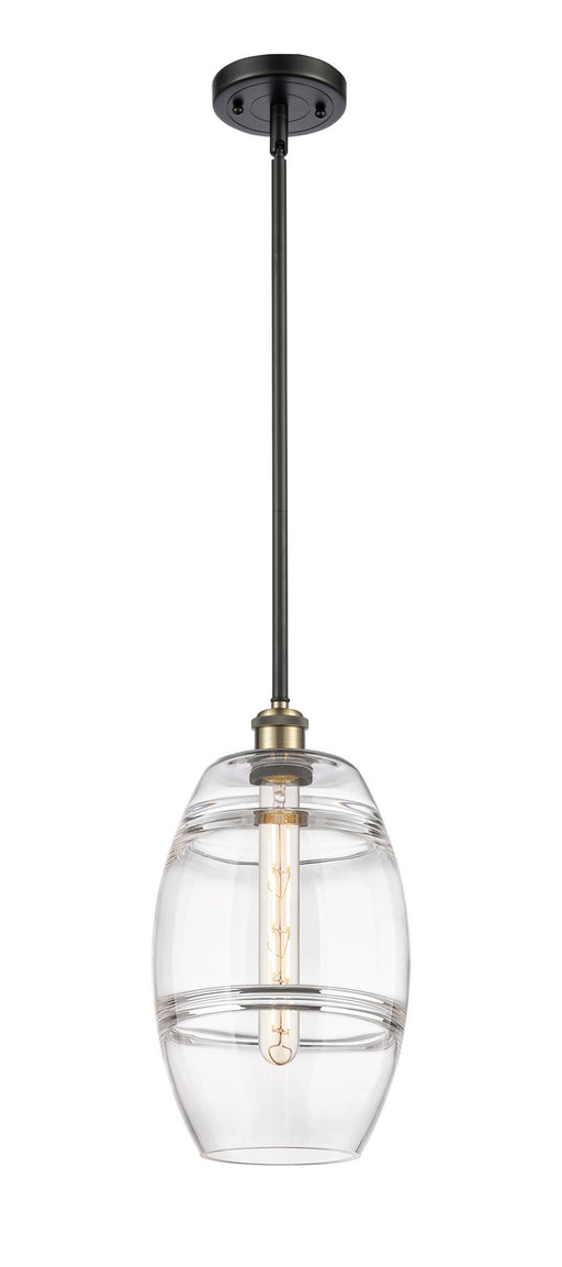 Innovations - 516-1S-BAB-G557-8CL - One Light Mini Pendant - Ballston - Black Antique Brass