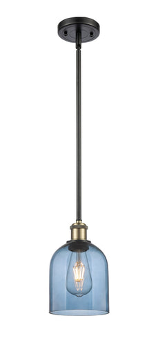 Ballston One Light Mini Pendant Black Antique Brass