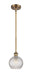 Innovations - 516-1S-BB-G122C-6CL - One Light Mini Pendant - Ballston - Brushed Brass