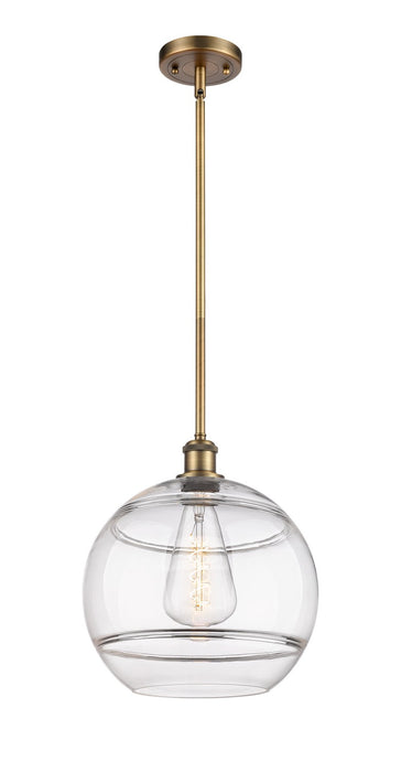 Innovations - 516-1S-BB-G556-12CL - One Light Mini Pendant - Ballston - Brushed Brass