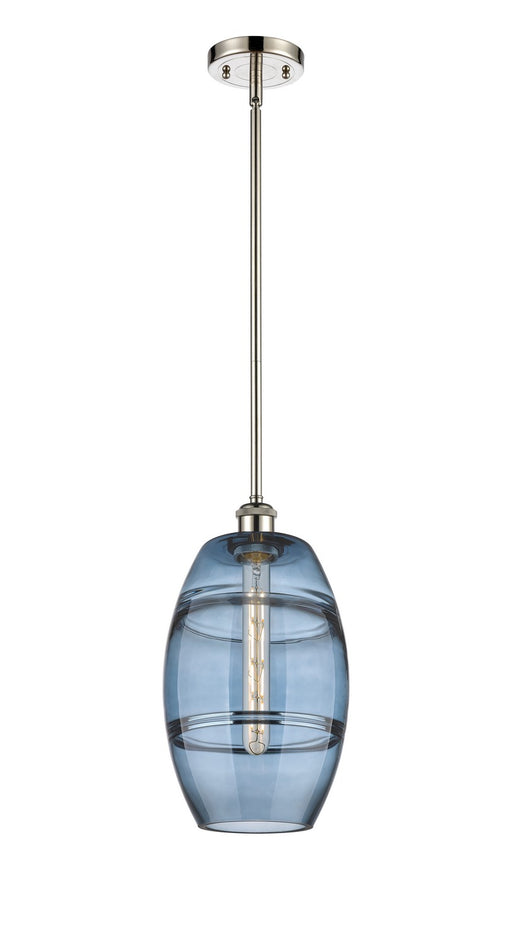 Innovations - 516-1S-PN-G557-8BL - One Light Mini Pendant - Ballston - Polished Nickel