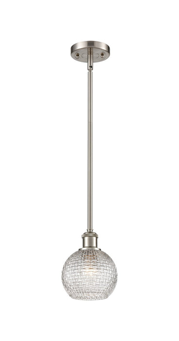 Innovations - 516-1S-SN-G122C-6CL - One Light Mini Pendant - Ballston - Brushed Satin Nickel