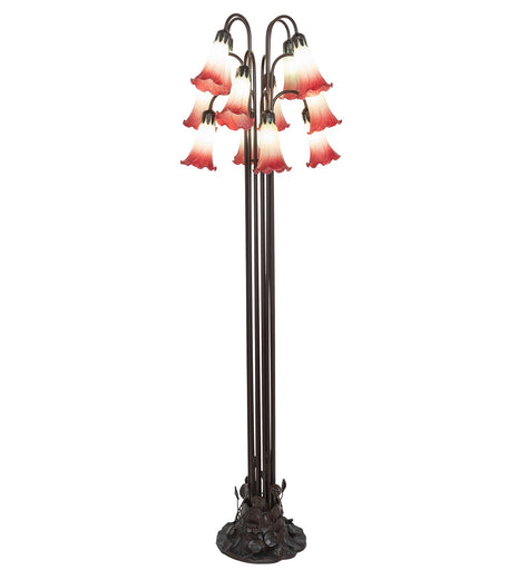 Seafoam/Cranberry 12 Light Floor Lamp