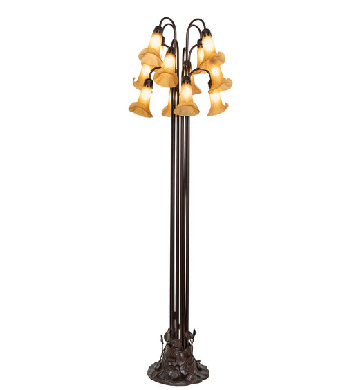 Meyda Tiffany - 251697 - 12 Light Floor Lamp - Amber - Mahogany Bronze