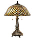 Meyda Tiffany - 268098 - Two Light Table Lamp - Tiffany Fishscale - Mahogany Bronze