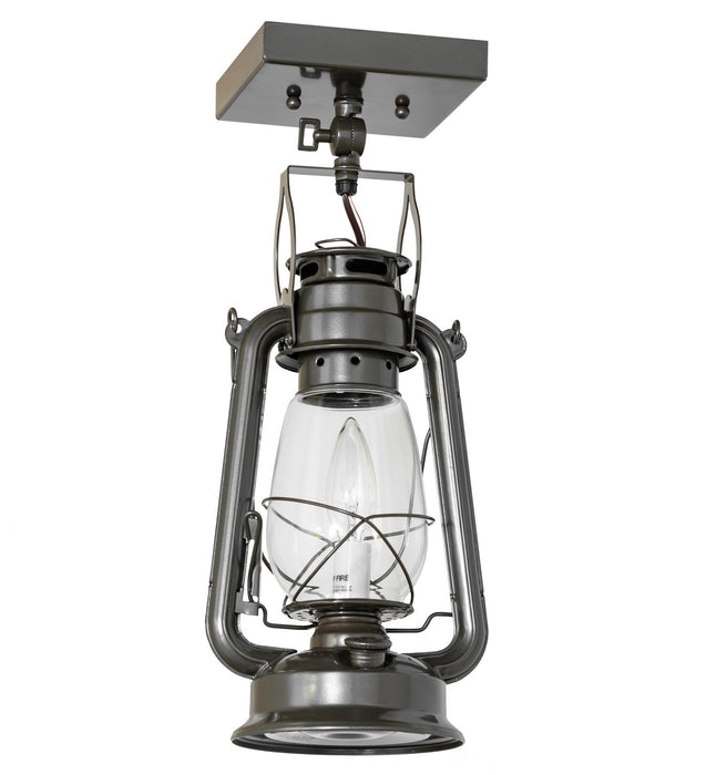 Meyda Tiffany - 266368 - One Light Flushmount - Miners Lantern - Oil Rubbed Bronze