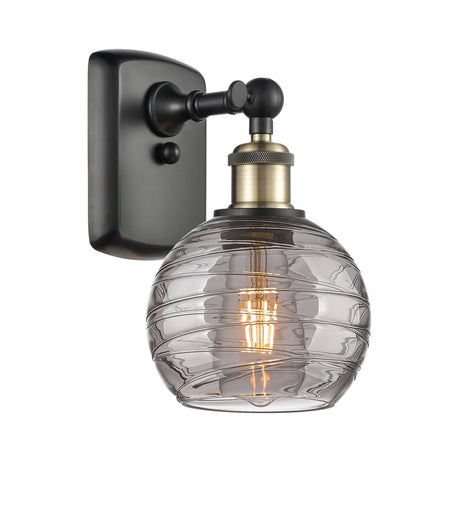 Ballston One Light Wall Sconce Black Antique Brass