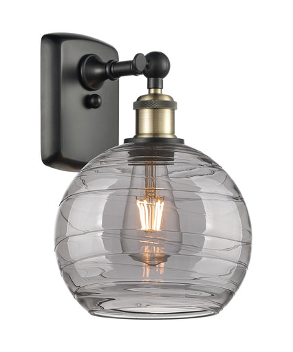 Ballston One Light Wall Sconce Black Antique Brass