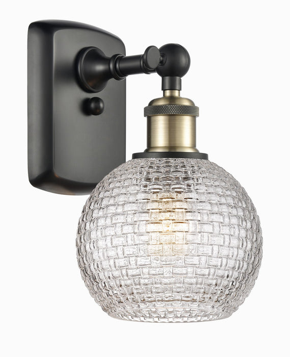 Innovations - 516-1W-BAB-G122C-6CL - One Light Wall Sconce - Ballston - Black Antique Brass