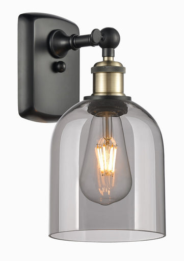 Ballston One Light Wall Sconce Black Antique Brass