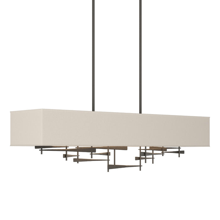 Hubbardton Forge - 137670-SKT-SHRT-07-SE4298 - Four Light Pendant - Cavaletti - Dark Smoke