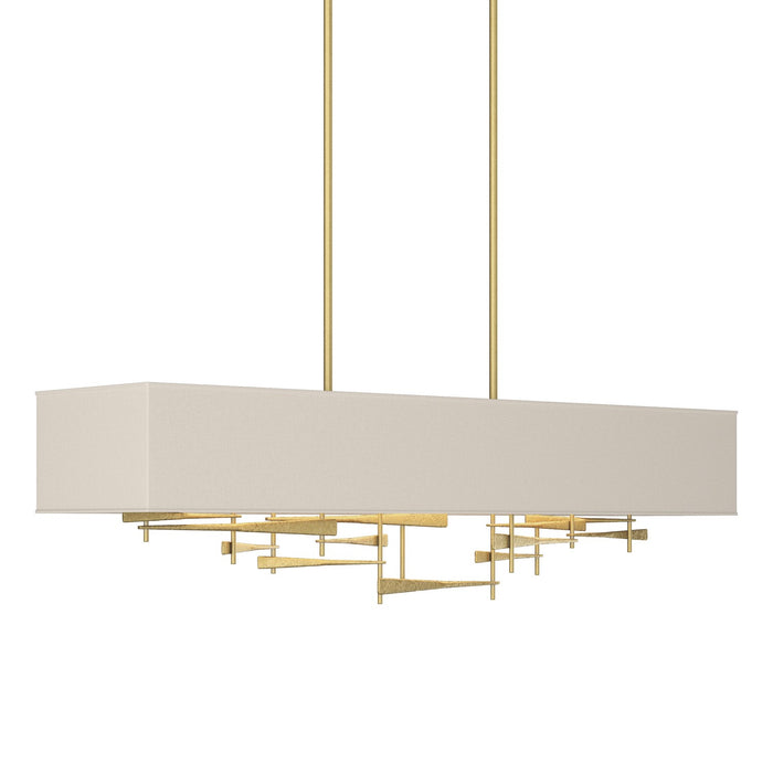 Hubbardton Forge - 137670-SKT-SHRT-86-SE4298 - Four Light Pendant - Cavaletti - Modern Brass