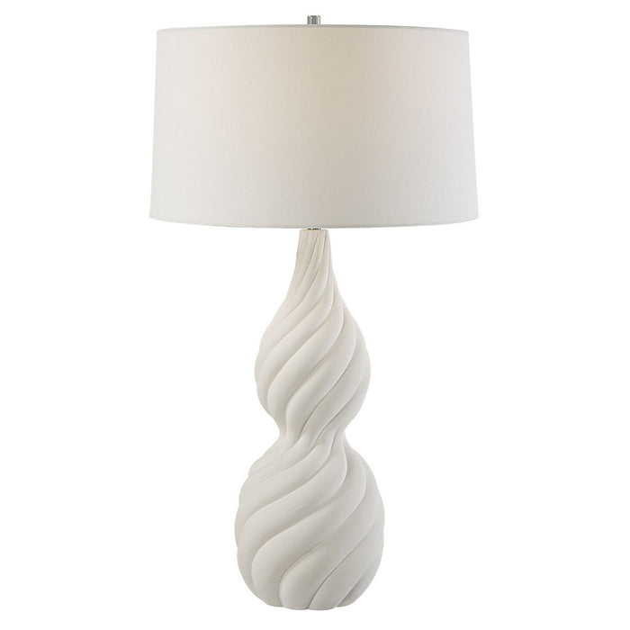 Uttermost - 30240 - One Light Table Lamp - Twisted Swirl - Polished Nickel