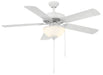 Wind River Fan Company - WR2123MW - 52"Ceiling Fan - Dalton - Matte White