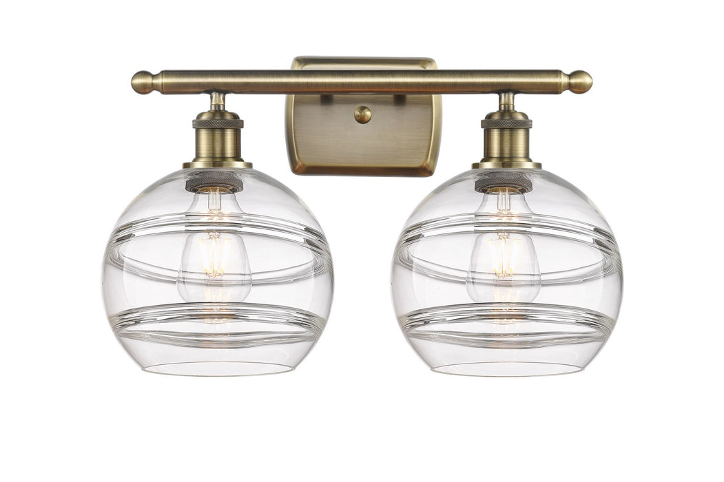 Innovations - 516-2W-AB-G556-8CL - Two Light Bath Vanity - Ballston - Antique Brass