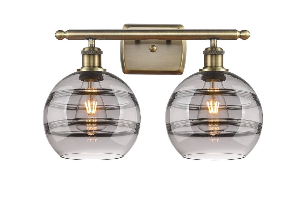 Innovations - 516-2W-AB-G556-8SM - Two Light Bath Vanity - Ballston - Antique Brass