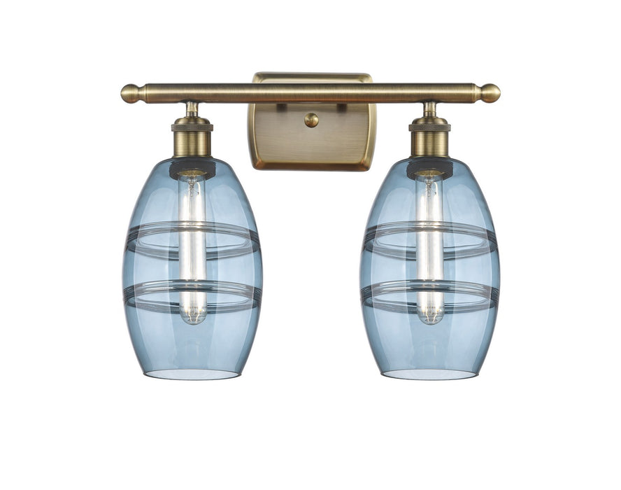 Innovations - 516-2W-AB-G557-6BL - Two Light Bath Vanity - Ballston - Antique Brass