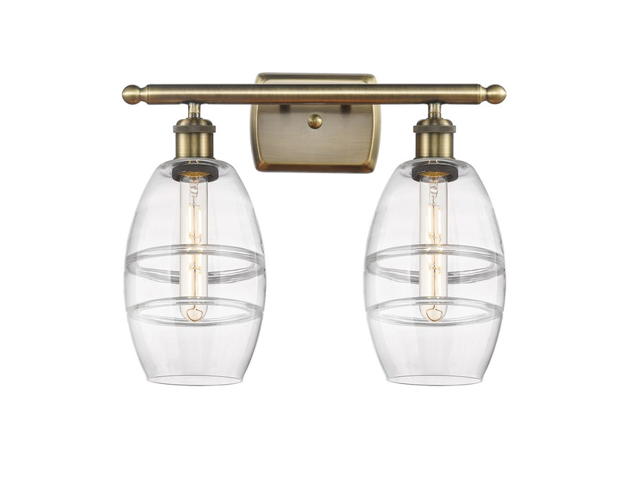 Innovations - 516-2W-AB-G557-6CL - Two Light Bath Vanity - Ballston - Antique Brass