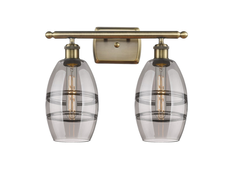 Innovations - 516-2W-AB-G557-6SM - Two Light Bath Vanity - Ballston - Antique Brass