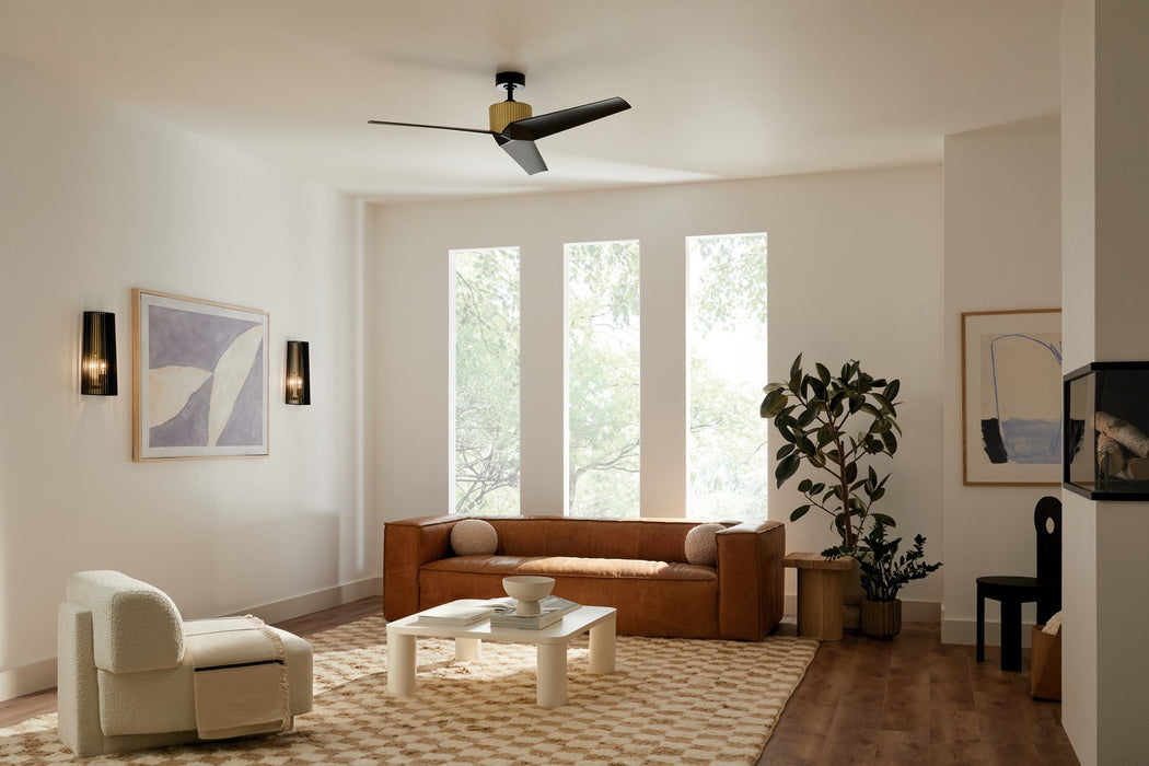 Kichler - 330130NBR - 56 Inch Ceiling Fan - Almere - Natural Brass