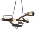 Hubbardton Forge - 137820-SKT-LONG-14-ZM0549 - Five Light Pendant - Graffiti - Oil Rubbed Bronze
