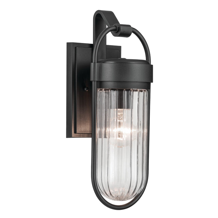 Kichler - 59123BKT - One Light Outdoor Wall Mount - Brix - Black Textured