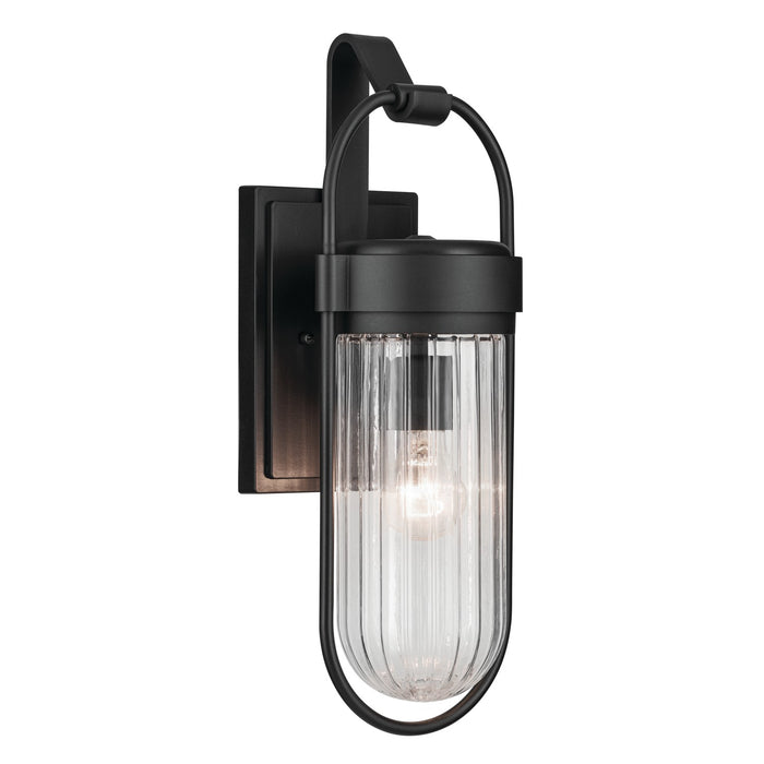 Kichler - 59124BKT - One Light Outdoor Wall Mount - Brix - Black Textured