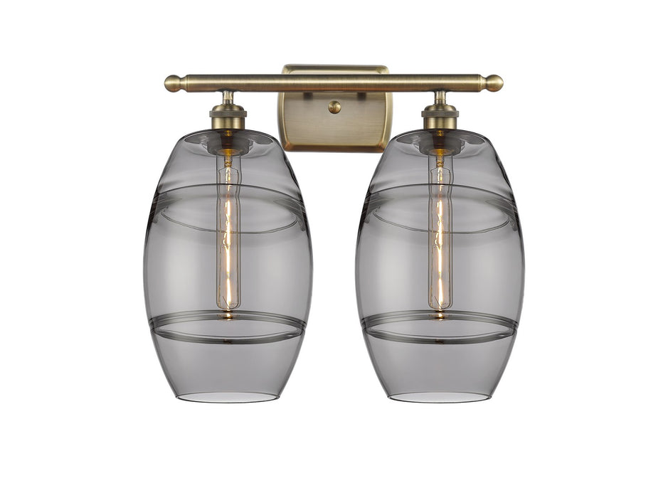 Innovations - 516-2W-AB-G557-8SM - Two Light Bath Vanity - Ballston - Antique Brass