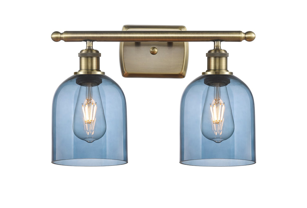 Innovations - 516-2W-AB-G558-6BL - Two Light Bath Vanity - Ballston - Antique Brass