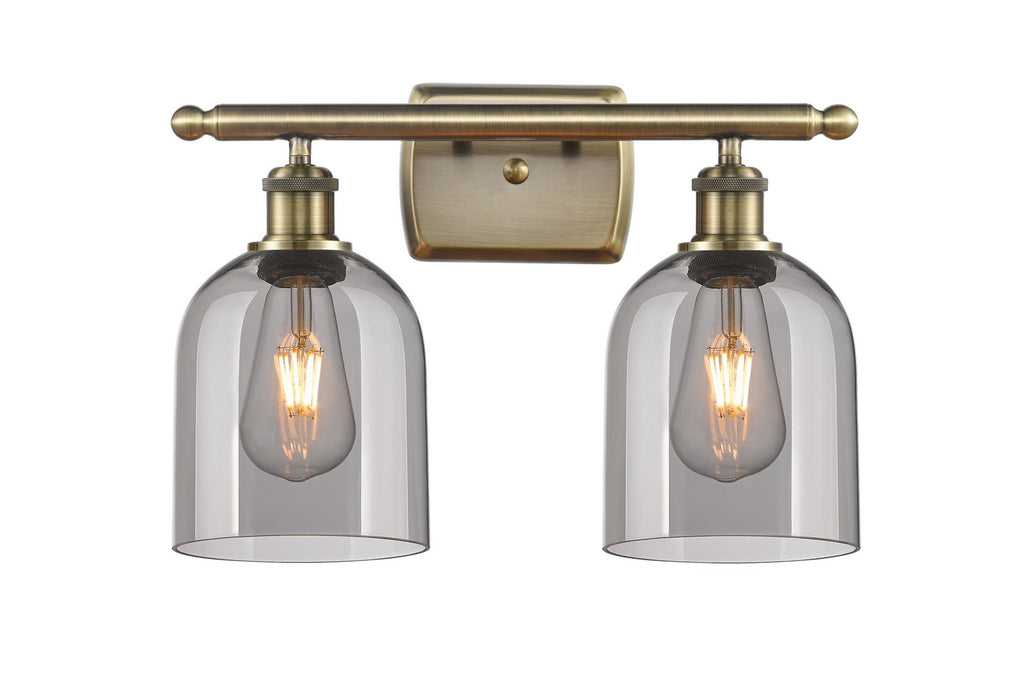 Innovations - 516-2W-AB-G558-6SM - Two Light Bath Vanity - Ballston - Antique Brass