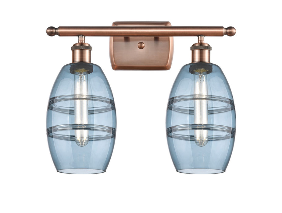 Innovations - 516-2W-AC-G557-6BL - Two Light Bath Vanity - Ballston - Antique Copper