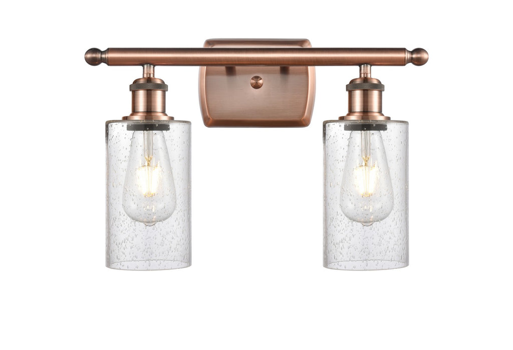 Innovations - 516-2W-AC-G804 - Two Light Bath Vanity - Ballston - Antique Copper