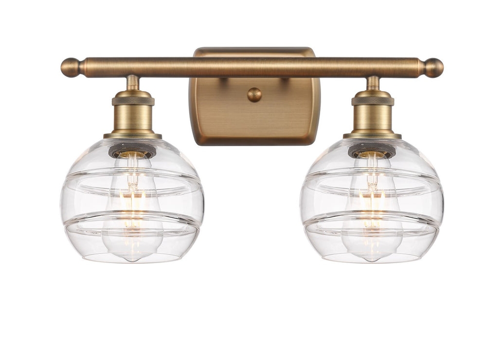 Innovations - 516-2W-BB-G556-6CL - Two Light Bath Vanity - Ballston - Brushed Brass