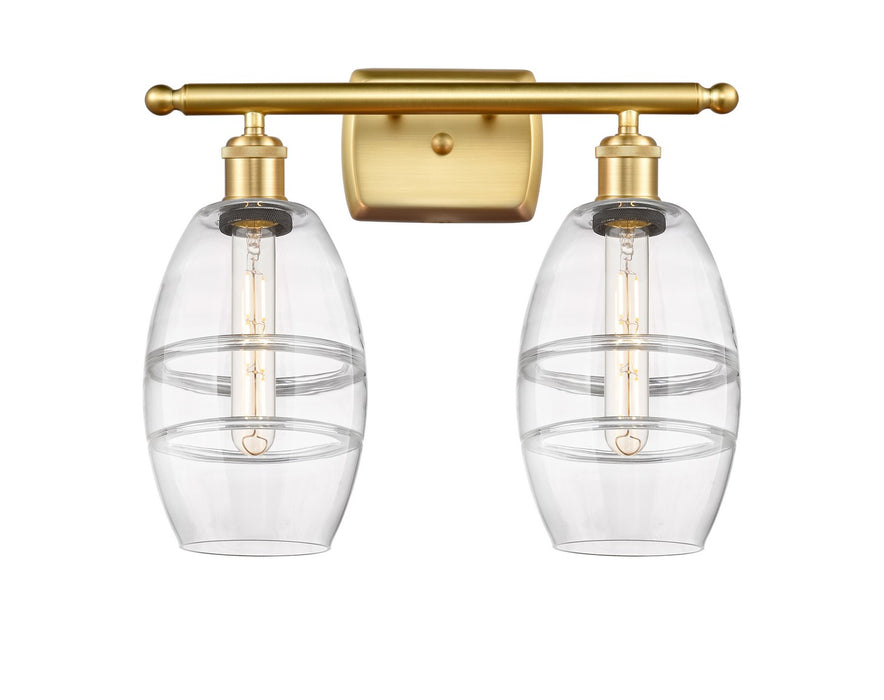 Innovations - 516-2W-SG-G557-6CL - Two Light Bath Vanity - Ballston - Satin Gold