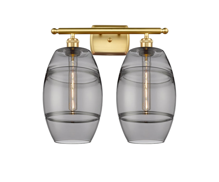 Innovations - 516-2W-SG-G557-8SM - Two Light Bath Vanity - Ballston - Satin Gold