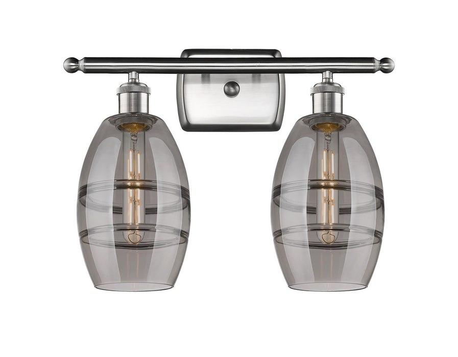 Innovations - 516-2W-SN-G557-6SM - Two Light Bath Vanity - Ballston - Brushed Satin Nickel