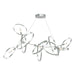 Hubbardton Forge - 138920-SKT-STND-82-82 - Six Light Pendant - Celesse - Vintage Platinum