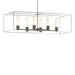 Hubbardton Forge - 138940-SKT-MULT-07-82-GG0392 - Six Light Pendant - Portico - Dark Smoke