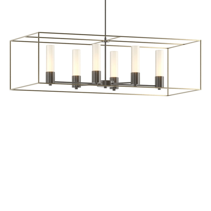 Hubbardton Forge - 138940-SKT-MULT-07-84-GG0392 - Six Light Pendant - Portico - Dark Smoke