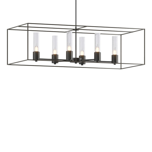 Portico Six Light Pendant Black