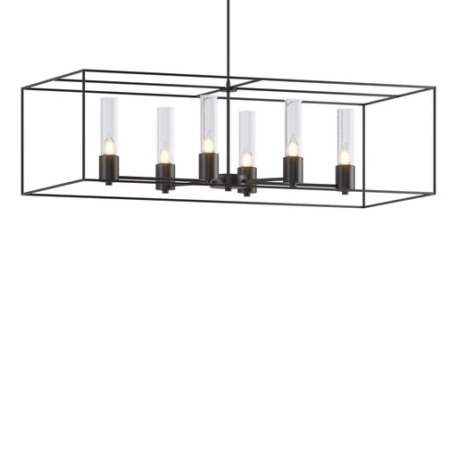 Portico Six Light Pendant Black