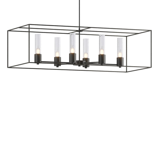 Portico Six Light Pendant Black