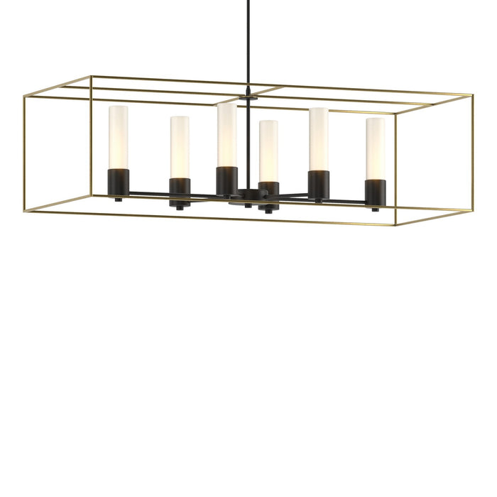 Hubbardton Forge - 138940-SKT-MULT-10-86-GG0392 - Six Light Pendant - Portico - Black
