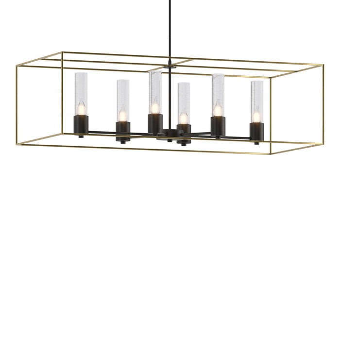 Hubbardton Forge - 138940-SKT-MULT-10-86-II0392 - Six Light Pendant - Portico - Black